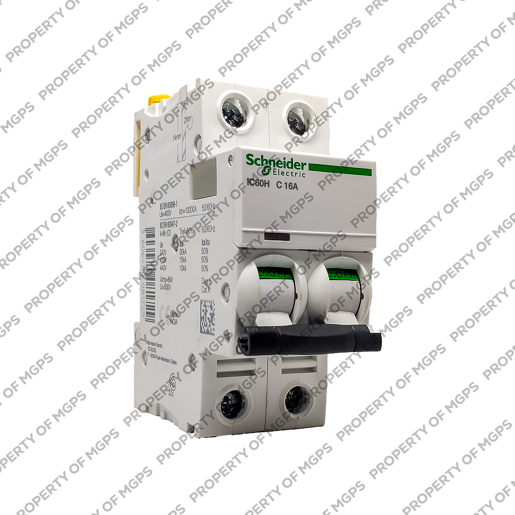 Schneider Acti 9 ACTI 9 IC60H 2P 16A 10KA KURVA C 