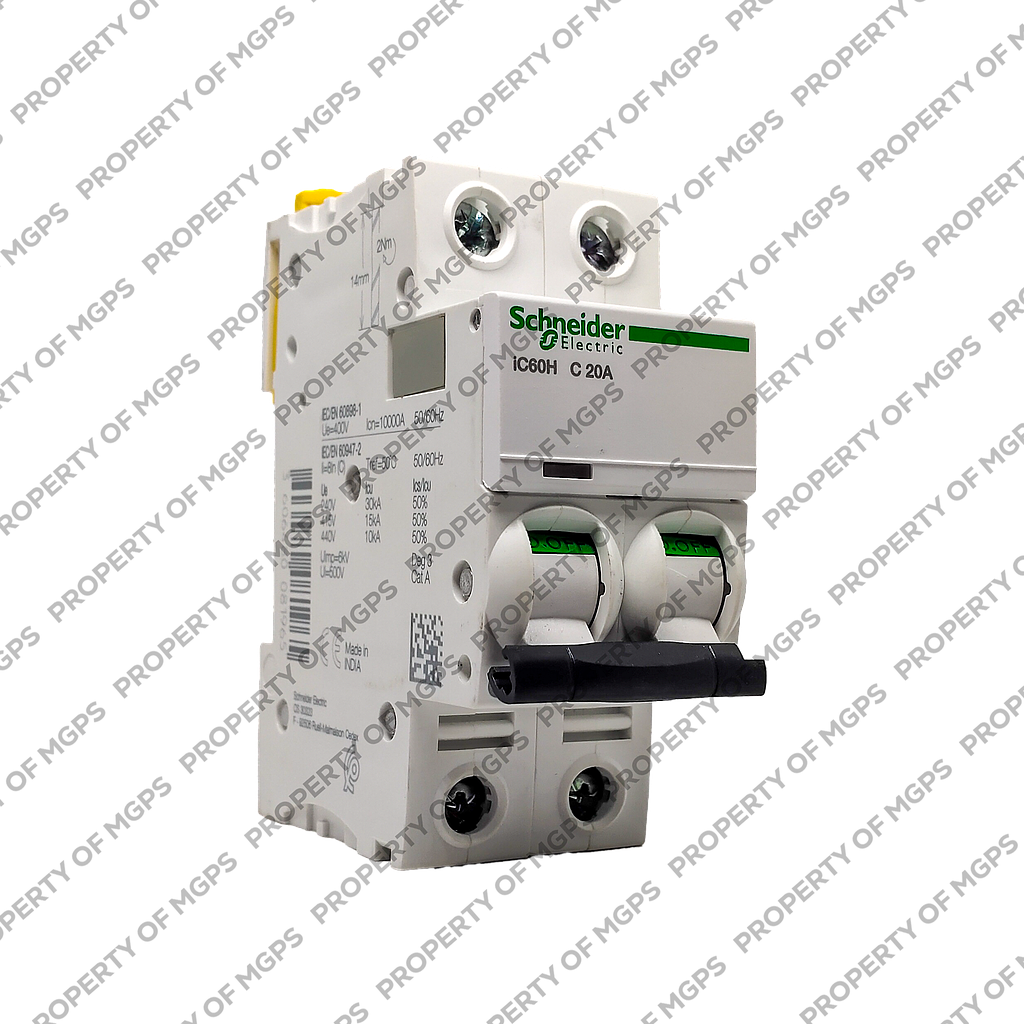 Schneider Acti 9 ACTI 9 IC60H 2P 20A 10KA KURVA C 