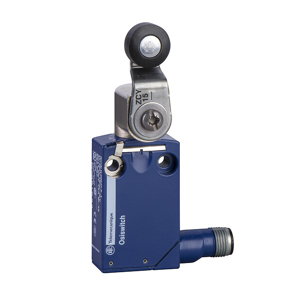 TELEMECANIQUE SENSOR  Limit switch, Limit switches XC Standard, XCMD, thermoplastic roller lever, 1NC+1 NO, snap, M12