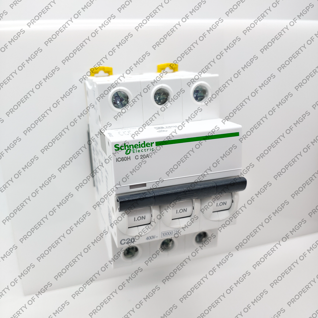 Schneider Acti 9 ACTI 9 IC60H 3P 20A 10KA KURVA C 