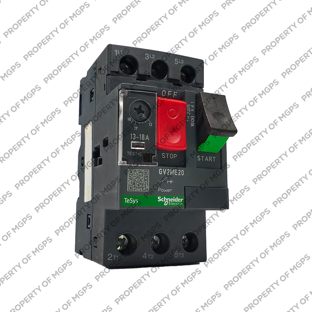 Schneider Tesys GV2 Motor circuit breaker, TeSys GV2, 3P, 13-18 A, thermal magnetic, screw clamp terminals