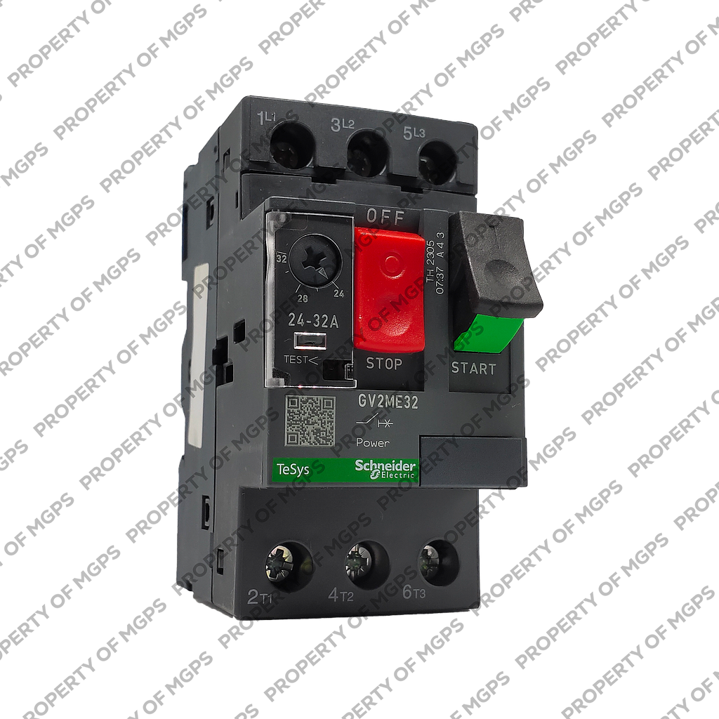 Schneider Tesys GV2 Motor circuit breaker, TeSys GV2, 3P, 24-32 A, thermal magnetic, screw clamp terminals