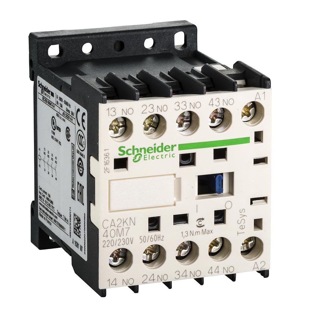Schneider Tesys K Schneider Electric Tesys K Control Relay - 4 NO -  690 V - 220  230V AC Coil - CA2KN40M7