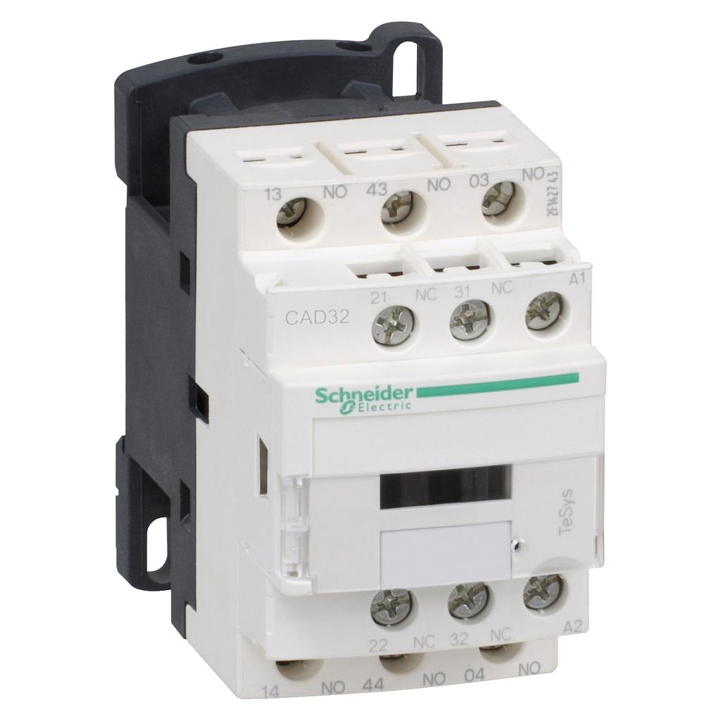 Schneider Harmony XB4 Schneider Electric TeSys CAD Control Relay - 3 NO 2 NC -  690 V - 24V DC Coil - CAD32BD
