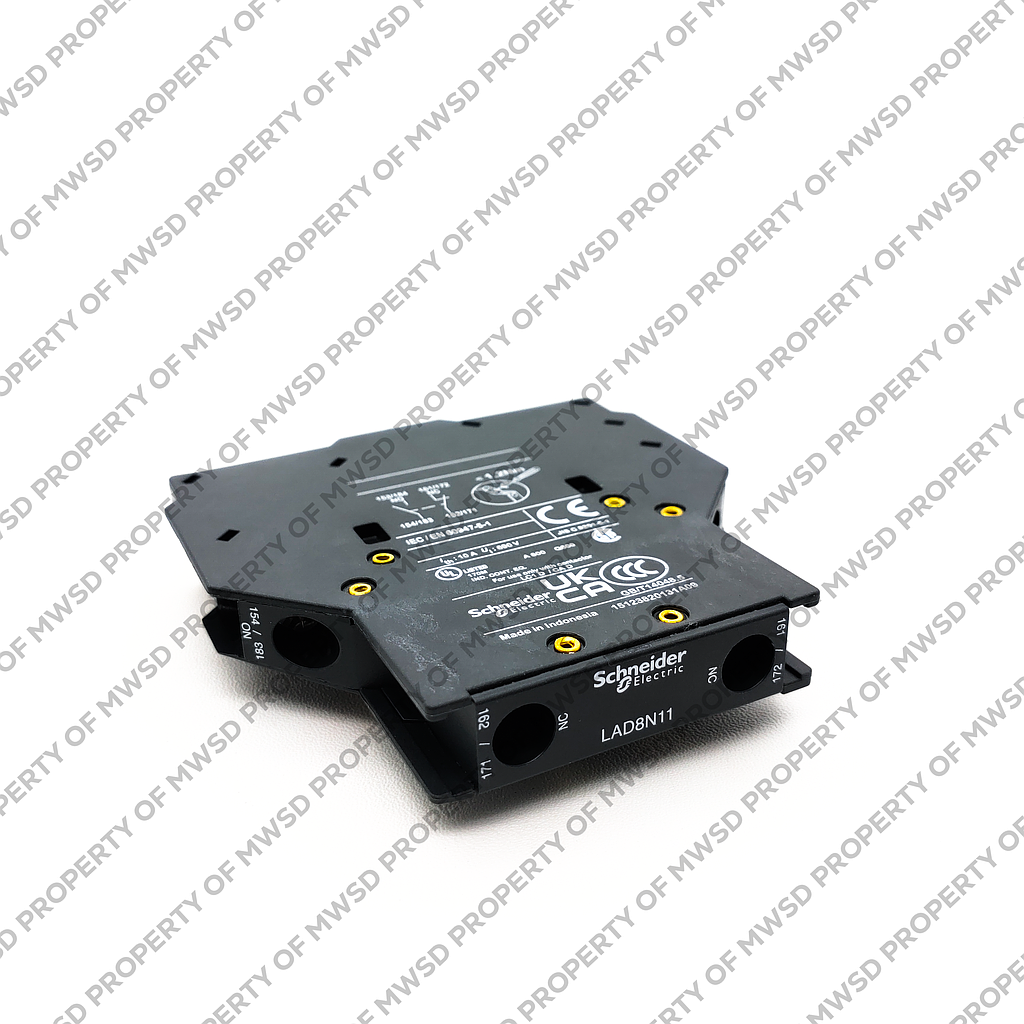 Schneider  TeSys D - auxiliary contact block - 1NO + 1NC - screw clamp terminals