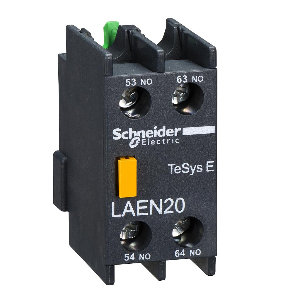 Schneider  EasyPact TVS - auxiliary contact block - 1 NO + 1 NC - screw-clamps terminals