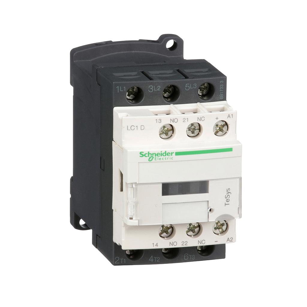 Schneider  TeSys D contactor - 3P(3 NO) - AC-3 -  440 V 9 A - 220 V DC coil