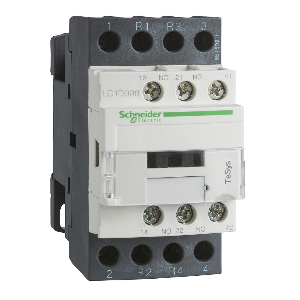 Schneider  TeSys D contactor - 4P(2 NO + 2 NC) - AC-1 -  440 V 25 A - 220 V AC coil
