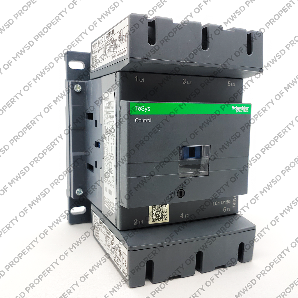 Schneider  TeSys D contactor - 3P(3 NO) - AC-3 -  440 V 150 A - 110 V AC 50/60 Hz coil