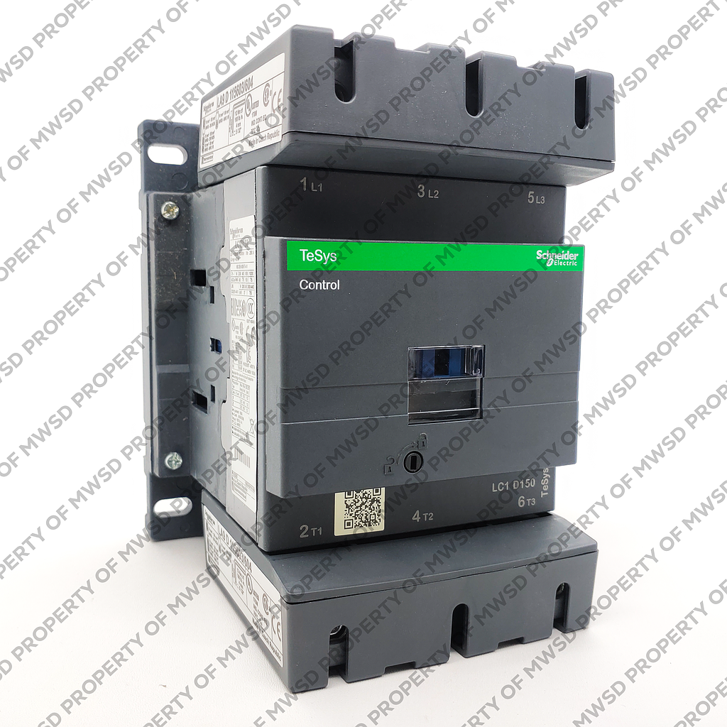 Schneider  TeSys D contactor - 3P(3 NO) - AC-3 -  440 V 150 A - 220 V AC 50/60 Hz coil