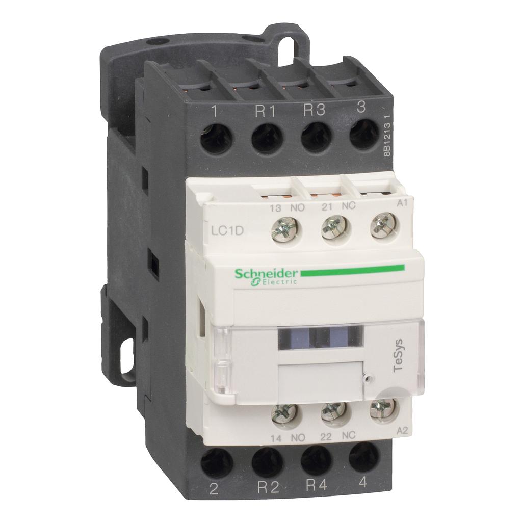 Schneider  TeSys D contactor - 4P(2 NO + 2 NC) - AC-1 -  440 V 40 A - 220 V AC coil