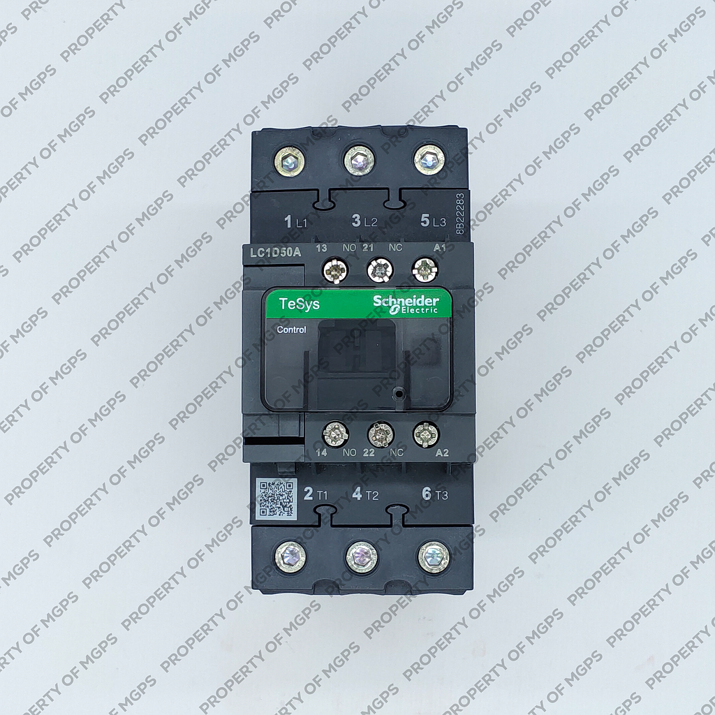 Schneider  TeSys D contactor - 3P(3 NO) - AC-3 - &lt;= 440 V 50 A - 24 V AC 50/60 Hz coil