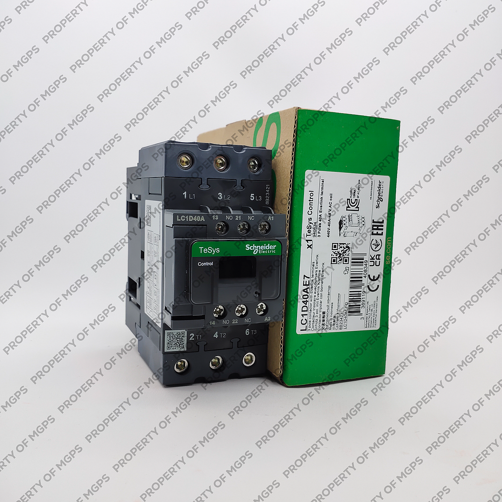 Schneider  TeSys D contactor - 3P(3 NO) - AC-3 -  440 V 50 A - 48 V AC 50/60 Hz coil
