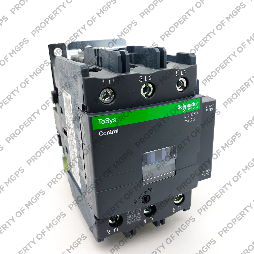 Schneider  TeSys D contactor - 3P(3 NO) - AC-3 - &lt;= 440 V 80 A - 220 V AC 50/60 Hz coil