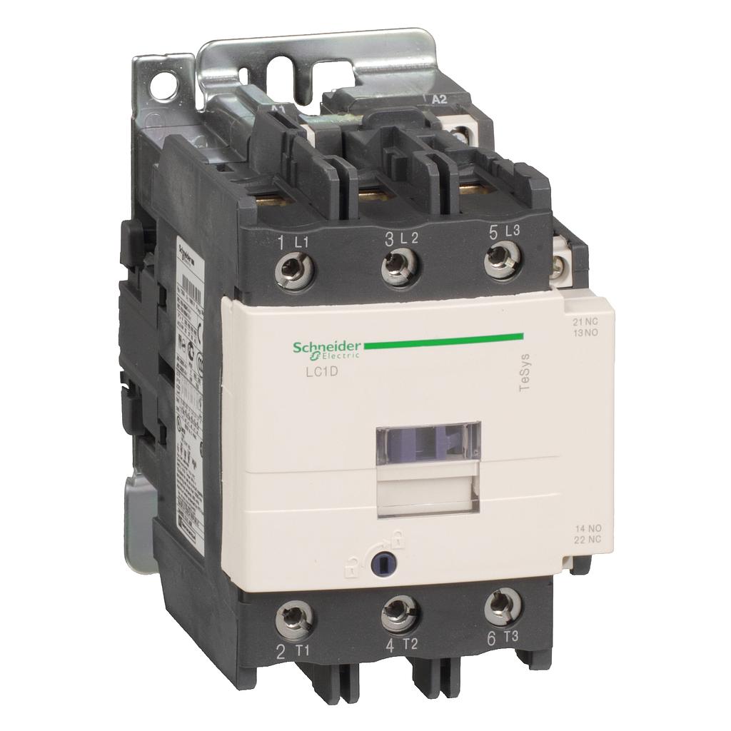 Schneider  TeSys D contactor - 3P(3 NO) - AC-3 - &lt;= 440 V 95 A - 220 V AC 50/60 Hz coil