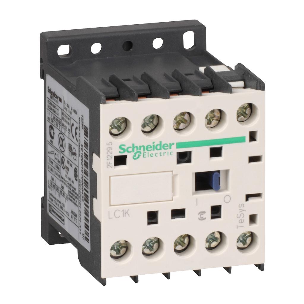 Schneider  TeSys K contactor - 3P - AC-3  440 V 9 A - 1 NC aux. - 220.230 V AC coil