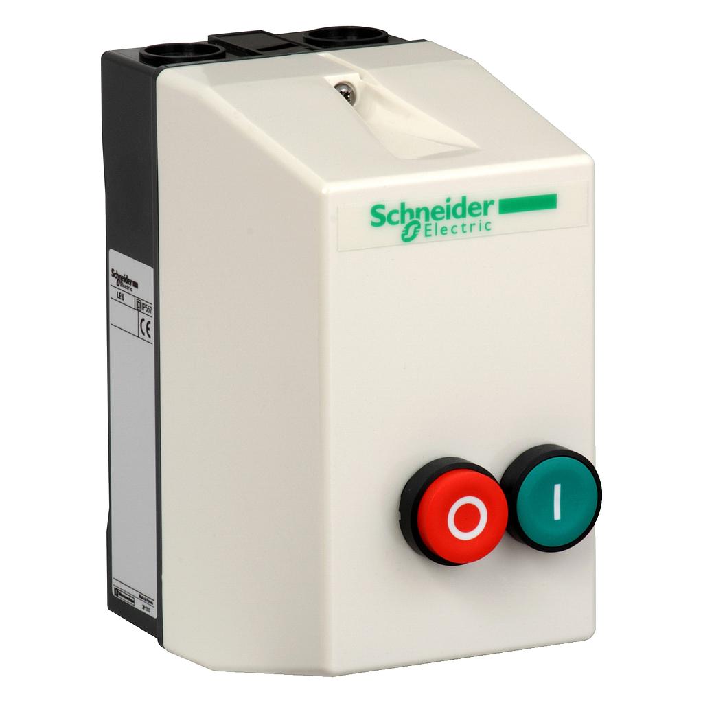 Schneider  TeSys LE - enclosed DOL starter - 9 A - 220 V AC coil