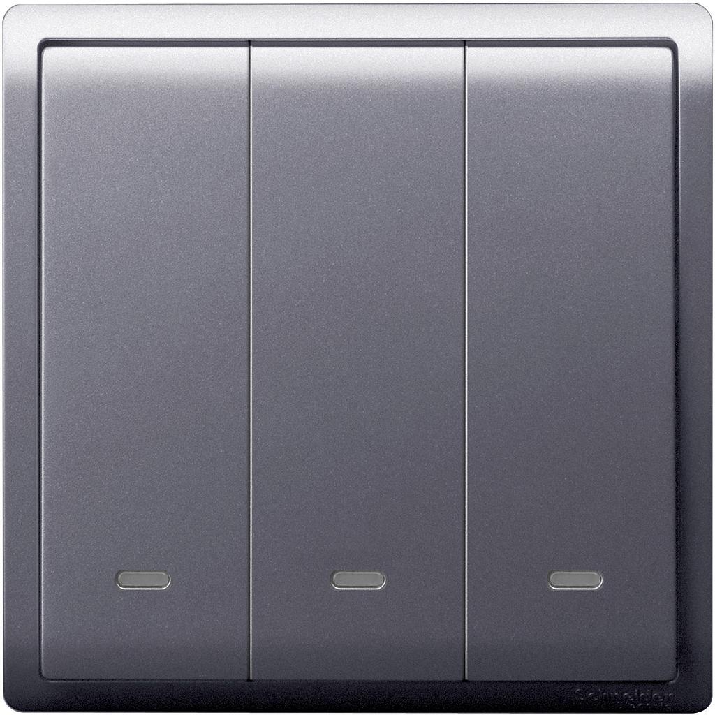 Schneider PIENO Schneider Electric PIENO Saklar Lampu - 3 Gang 2 Arah - E8233L2F_LS_G3