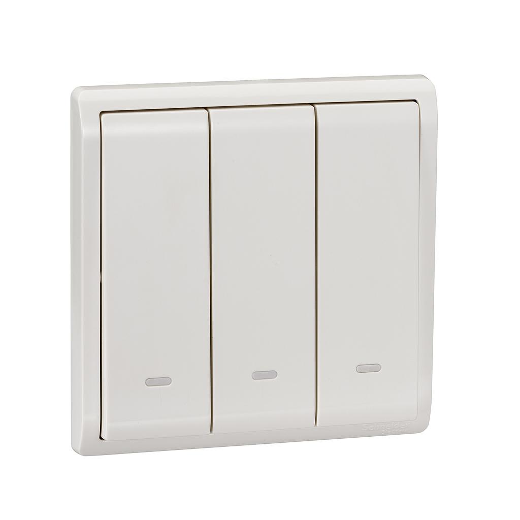 Schneider PIENO Schneider Electric PIENO Saklar Lampu - 3 Gang 2 Arah - E8233L2F_WE_G3