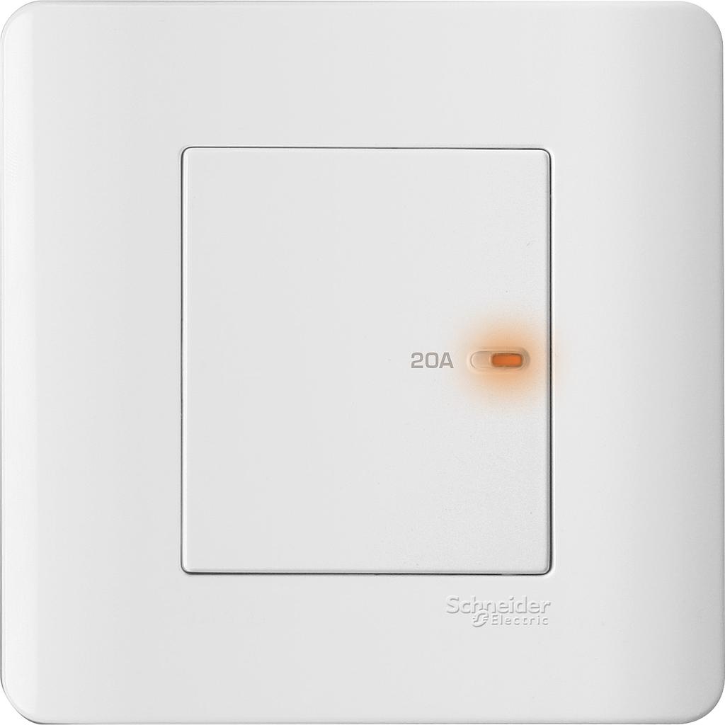 Schneider ZENcelo Schneider Electric ZENcelo Saklar Lampu 20 A - 1 Gang 1 Arah - E8431D20_WE