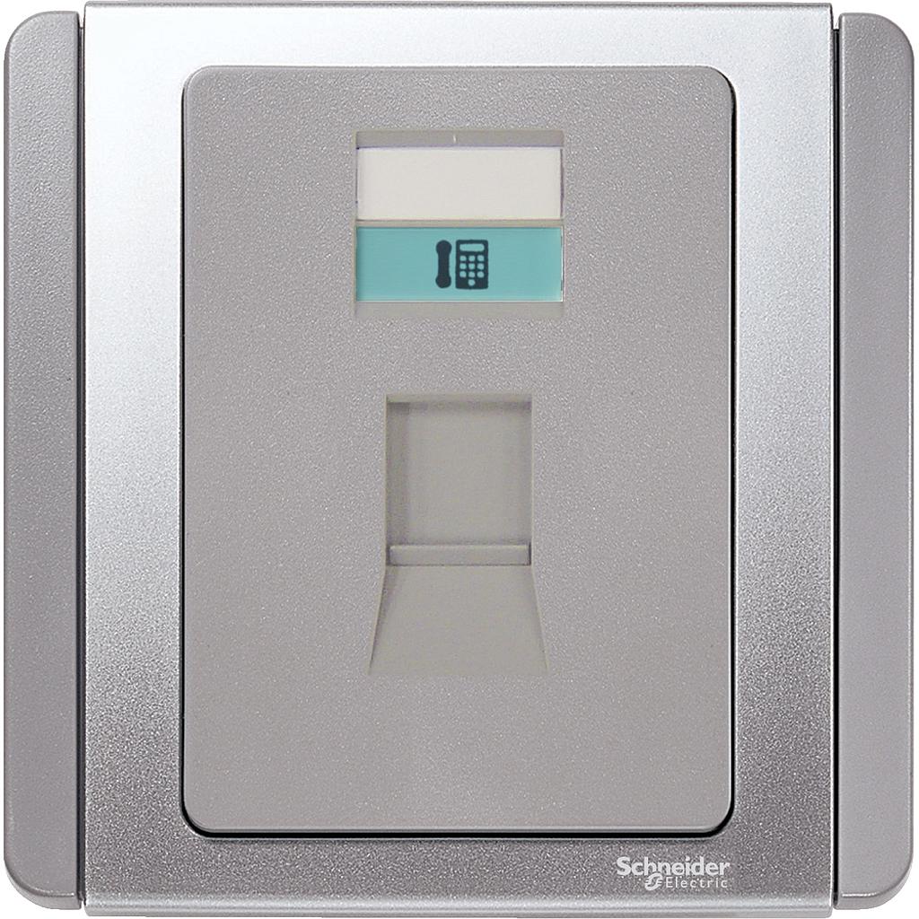 Schneider NEO NEO TELEPON SOCKET GREY SILVER