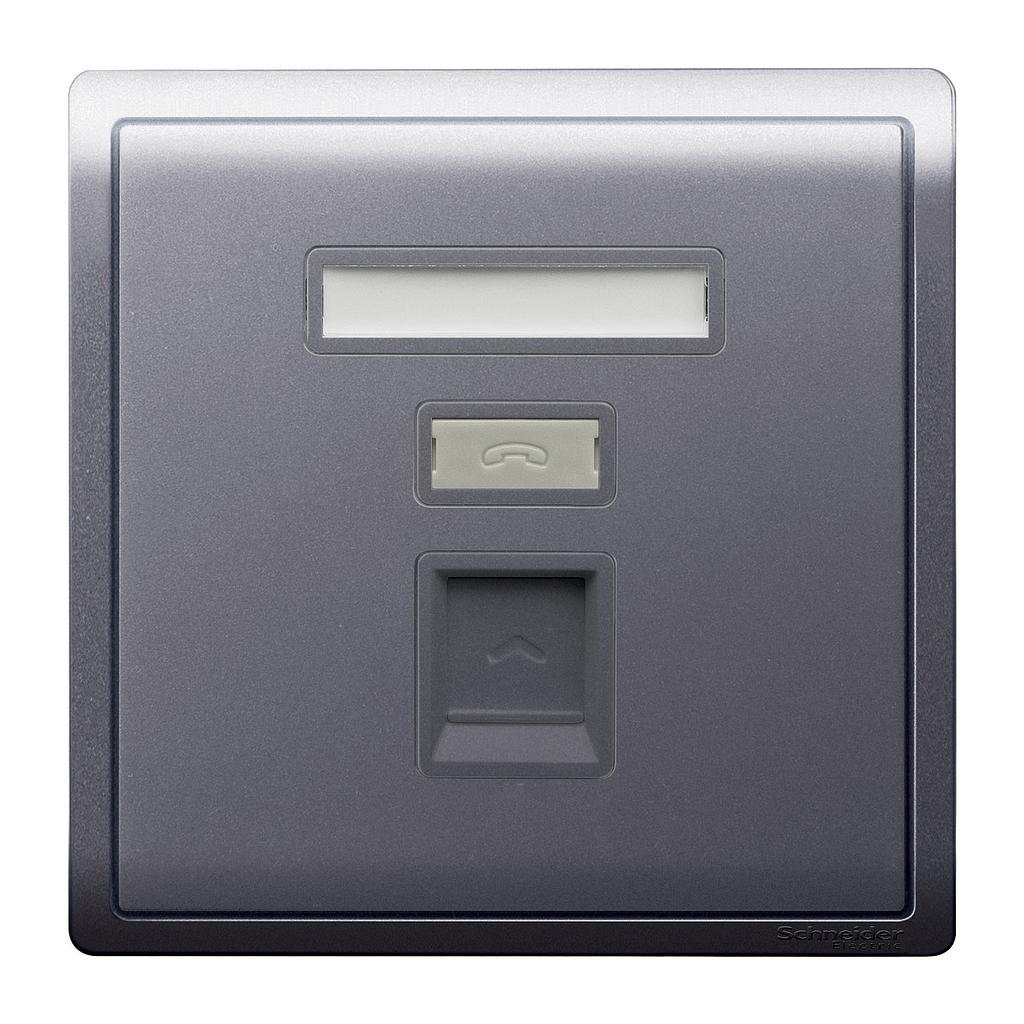 Schneider PIENO PIENO TELEPON SOCKET LAVENDER SILVER