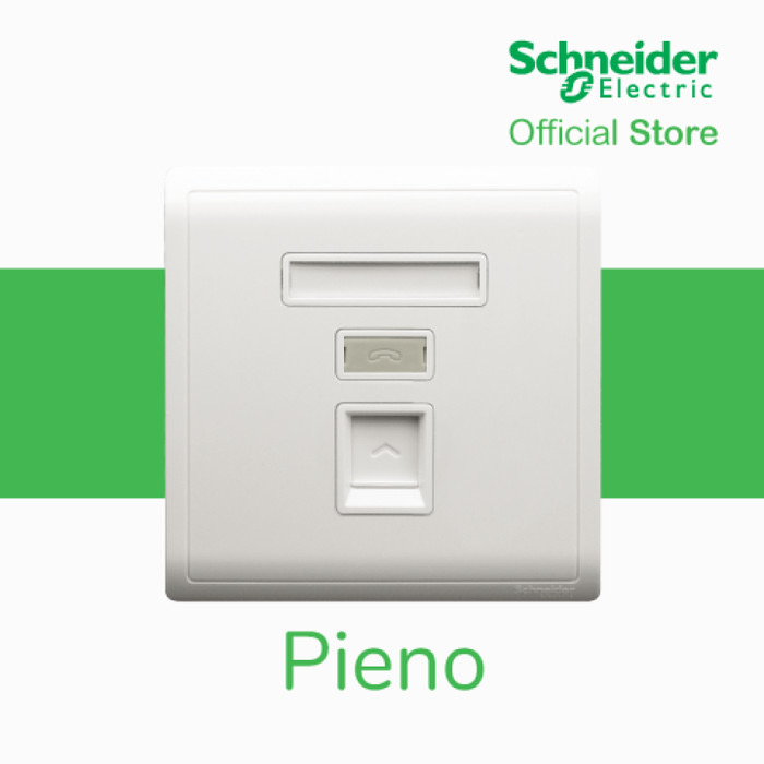 Schneider PIENO PIENO TELEPON SOCKET WHITE PUTIH