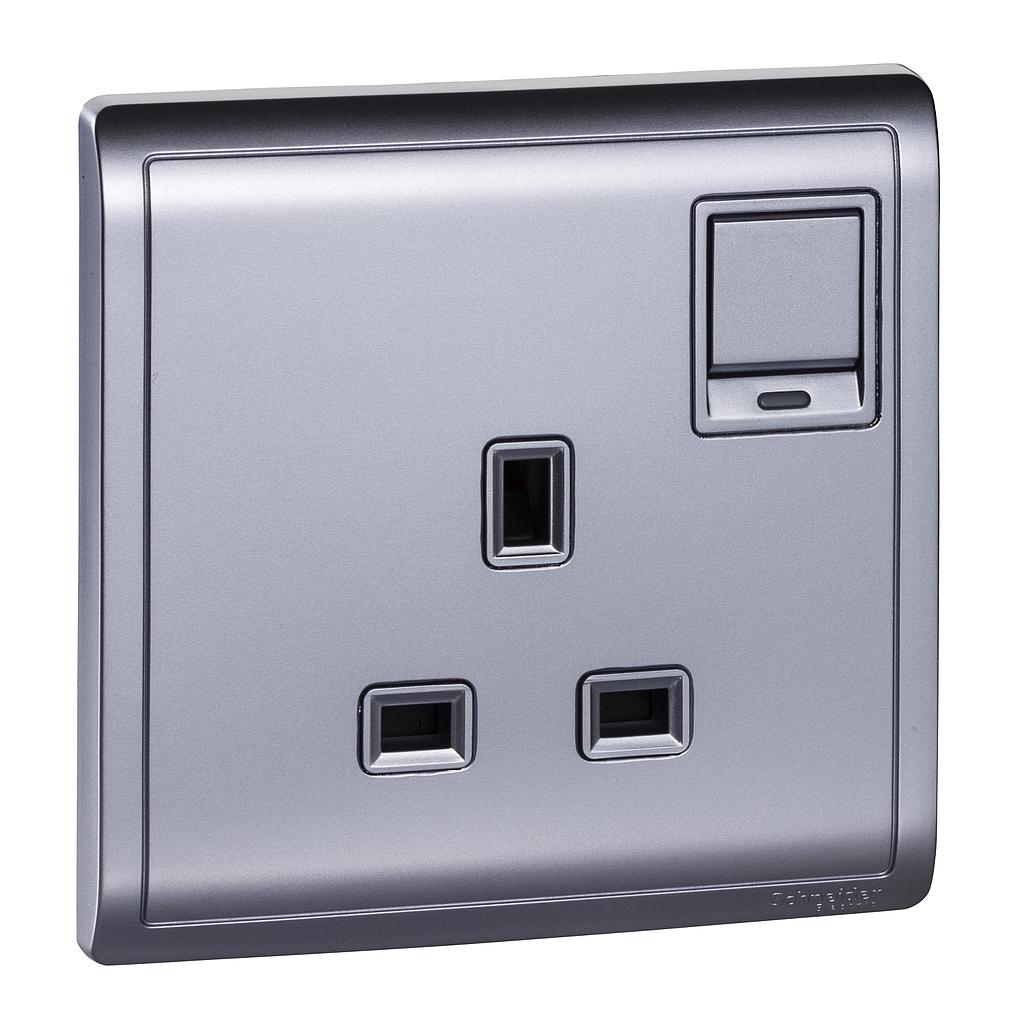 Schneider PIENO PIENO STOP KONTAK AC  13A LAVENDER SILVER