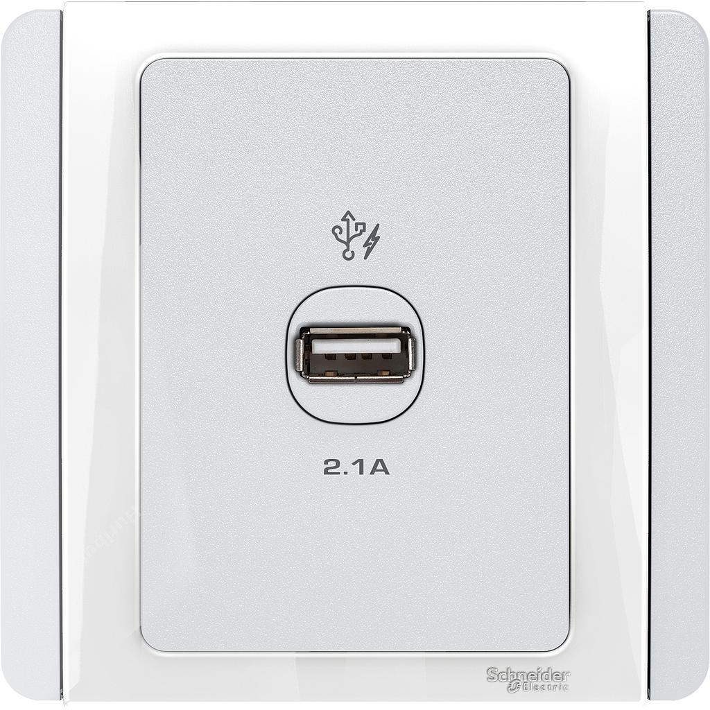 Schneider NEO Schneider Electric NEO Stop Kontak Dinding USB - 1 Gang  - E3031USB_WW