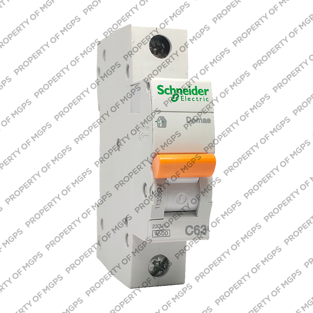Schneider Domae MCB  DOMAE 1P 63A 4,5KA  