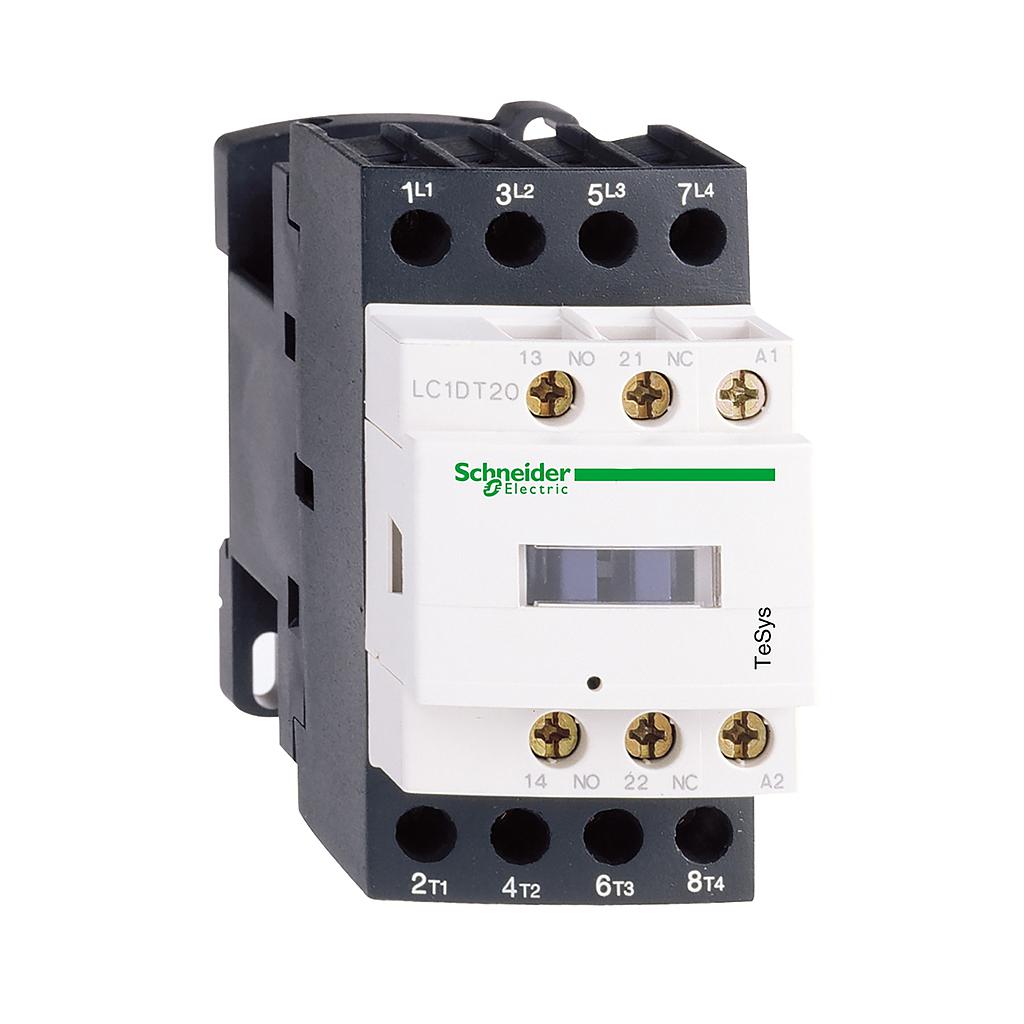 Schneider  TeSys D contactor - 4P(4 NO) - AC-1 - &lt;= 440 V 25 A - 380 V AC 50/60 Hz coil