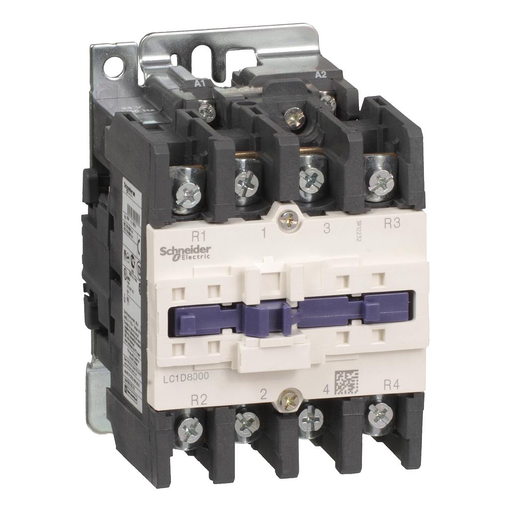 Schneider  TeSys D contactor - 4P(4 NO) - AC-1 - &lt;= 440 V 125 A - 42 V AC 50/60 Hz coil