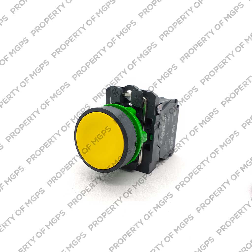 Schneider  Schneider Push Button Yellow 1 NO XB5AA51