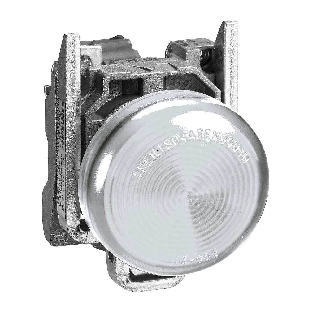 Schneider  Yellow complete pilot light (D)22 plain lens with integral LED 24V