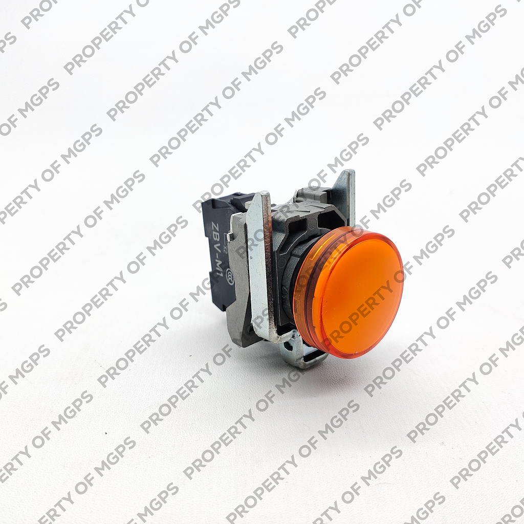 Schneider  Orange complete pilot light (D)22 plain lens with integral LED 230.240V