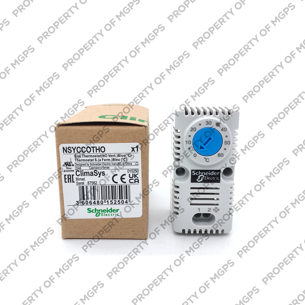 Schneider  ClimaSys CC - simple thermostat 250V - range of temperature 0 - 60C - NO - C