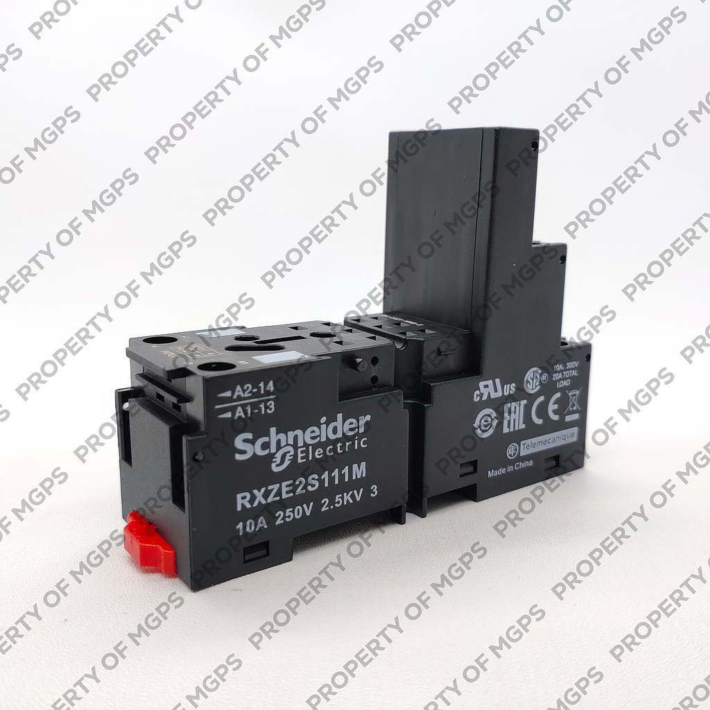 Schneider  Socket RXZ - separate contact - 10 A -  250 V - connector - for relay RXM3AB.