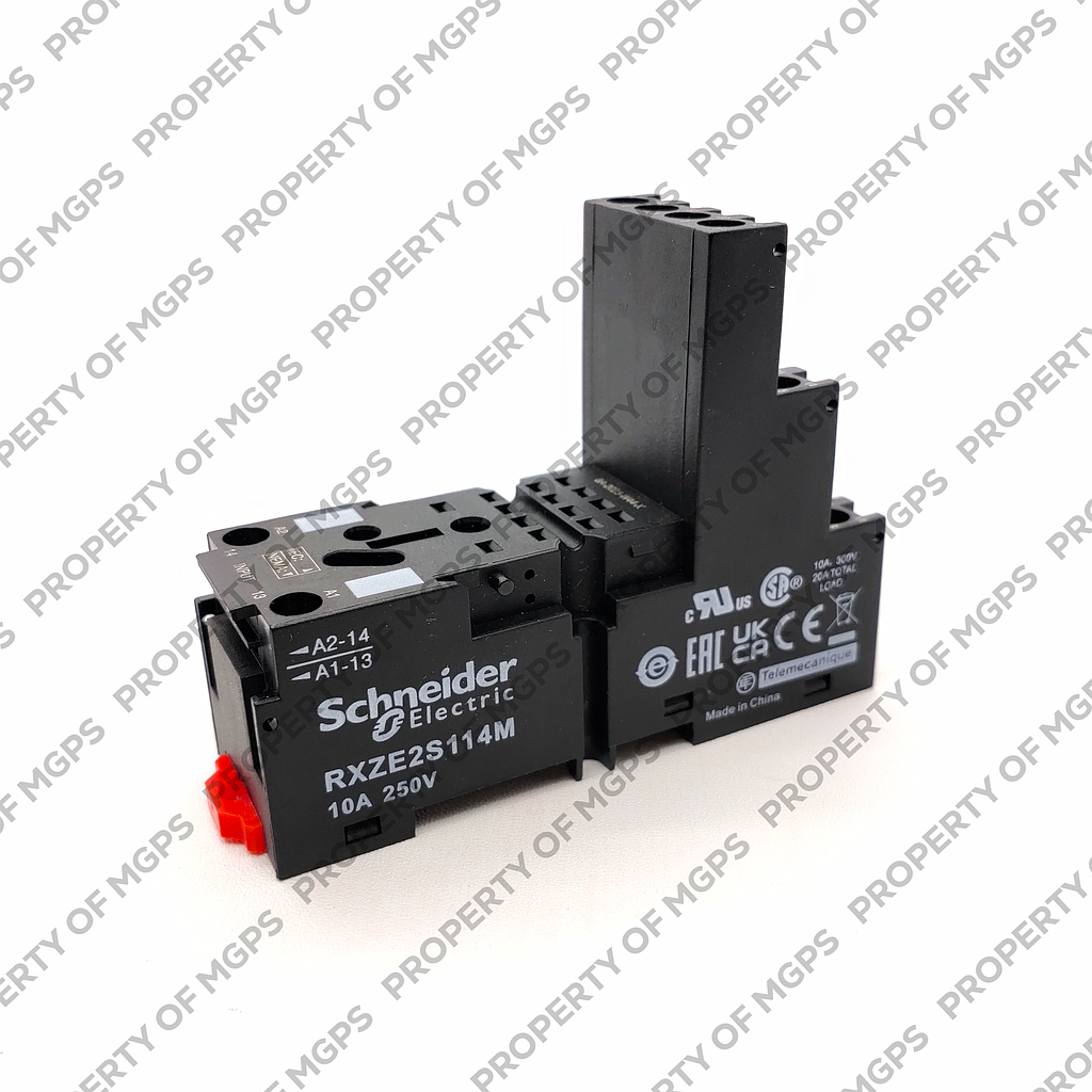 Schneider  Socket RXZ - separate contact - 10 A - &lt; 250 V - connector - for relay RXM4..