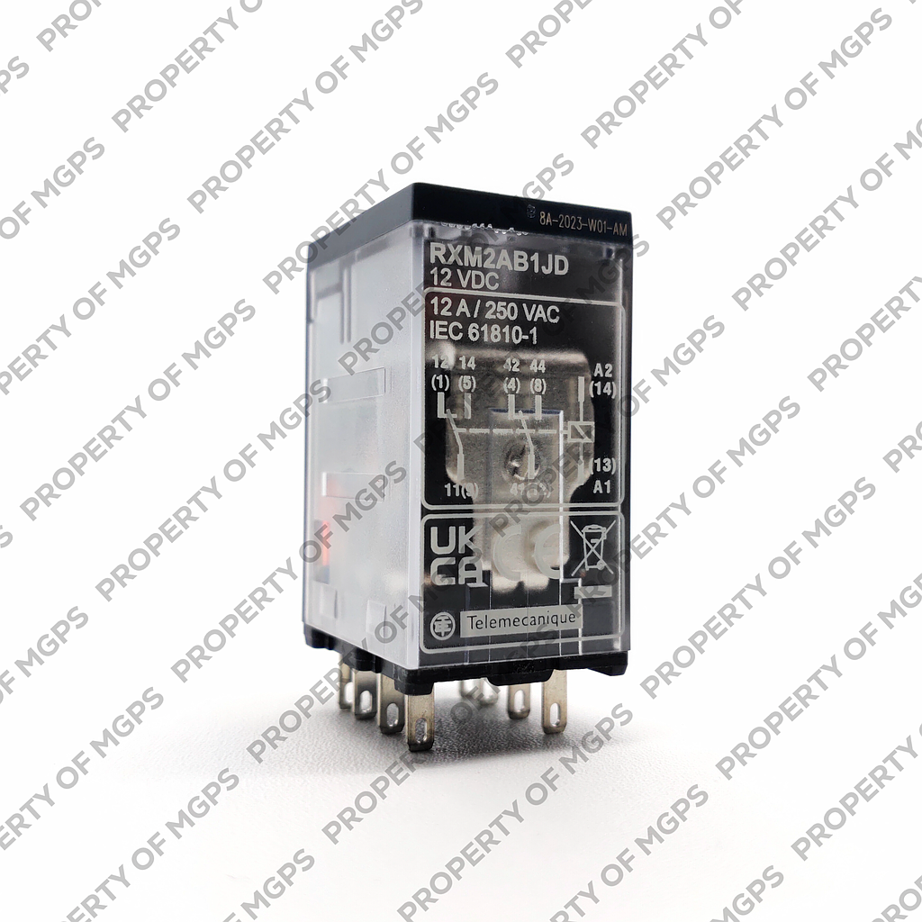 Schneider  Miniature Plug-in relay - Zelio RXM 2 C/O 12 V DC 12 A