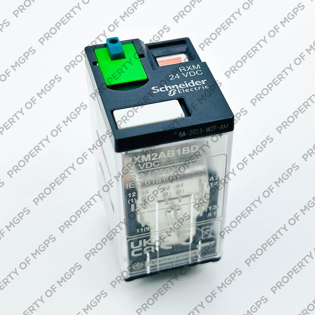 Schneider  Miniature Plug-in relay - Zelio RXM 2 C/O 24 V DC 12 A