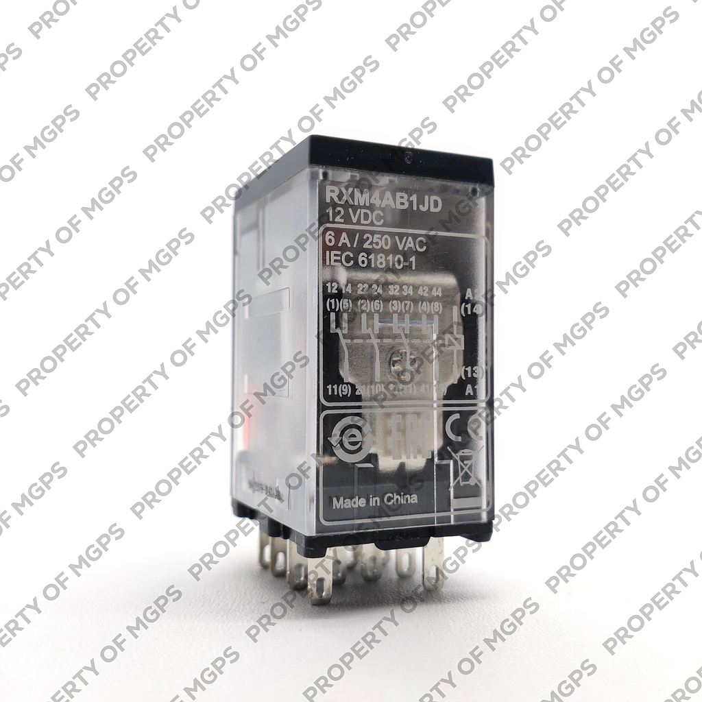 Schneider  Miniature Plug-in relay - Zelio RXM 4 C/O 12 V DC 6 A