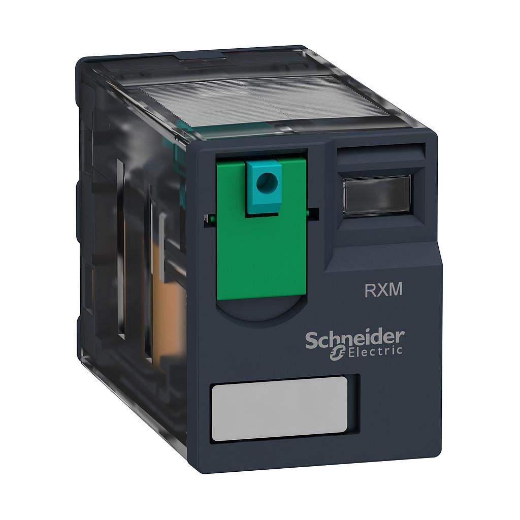 Schneider  Miniature Plug-in relay - Zelio RXM 4 C/O 220 V DC 6 A