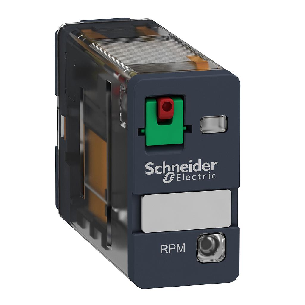 Schneider  Power plug-in relay - Zelio RPM - 1 C/O - 120 V AC - 15 A - with LED
