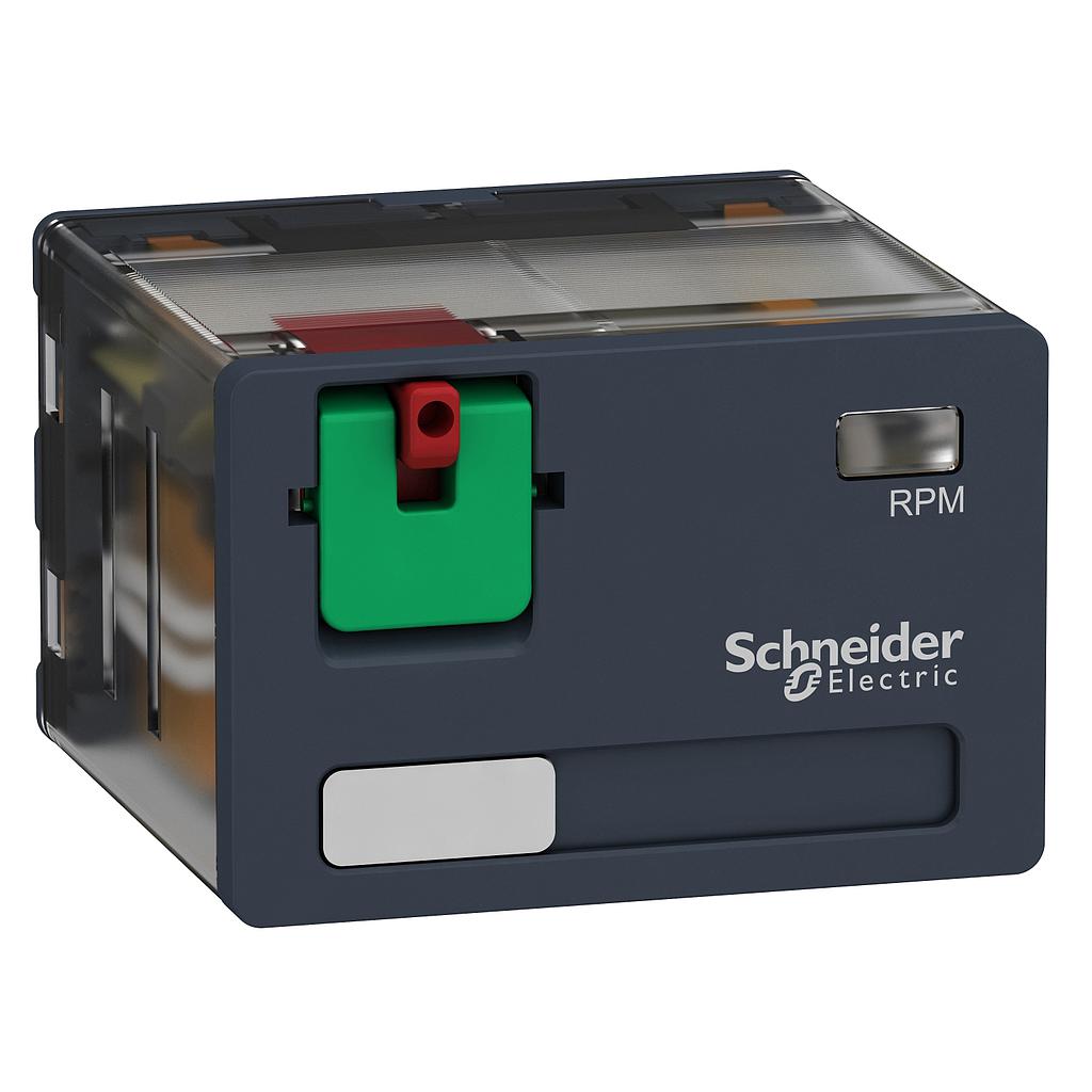 Schneider  Power plug-in relay - Zelio RPM - 4 C/O - 120 V AC - 15 A