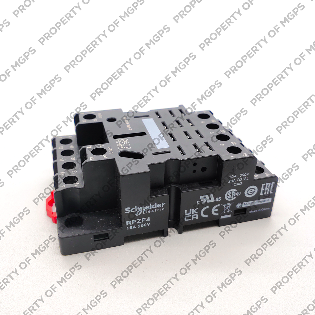 Schneider  Socket RPZ - mixed contact - 16 A -  250 V - screw clamp - for relay RPM4