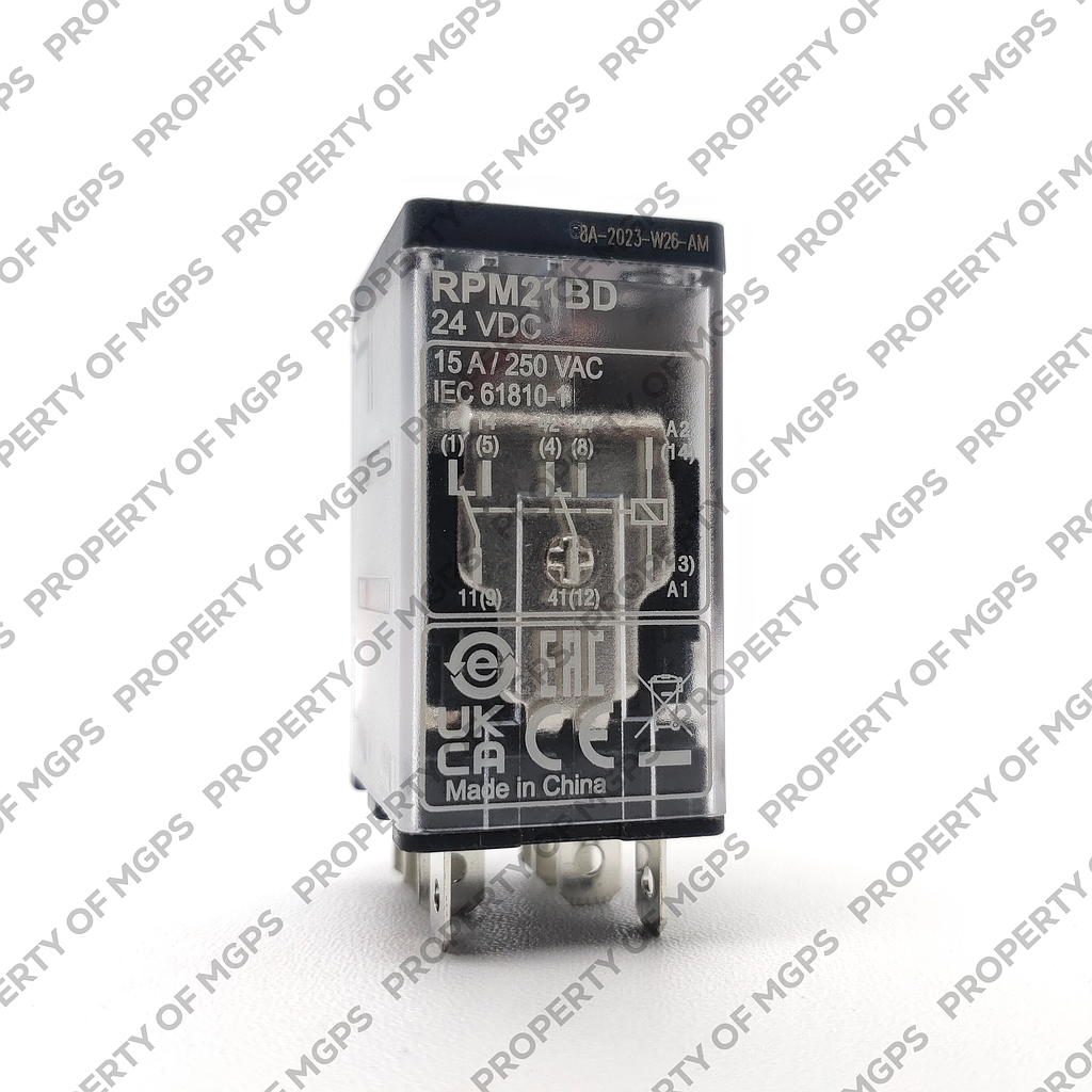 Schneider  Power plug-in relay - Zelio RPM - 2 C/O - 24 V DC - 15 A