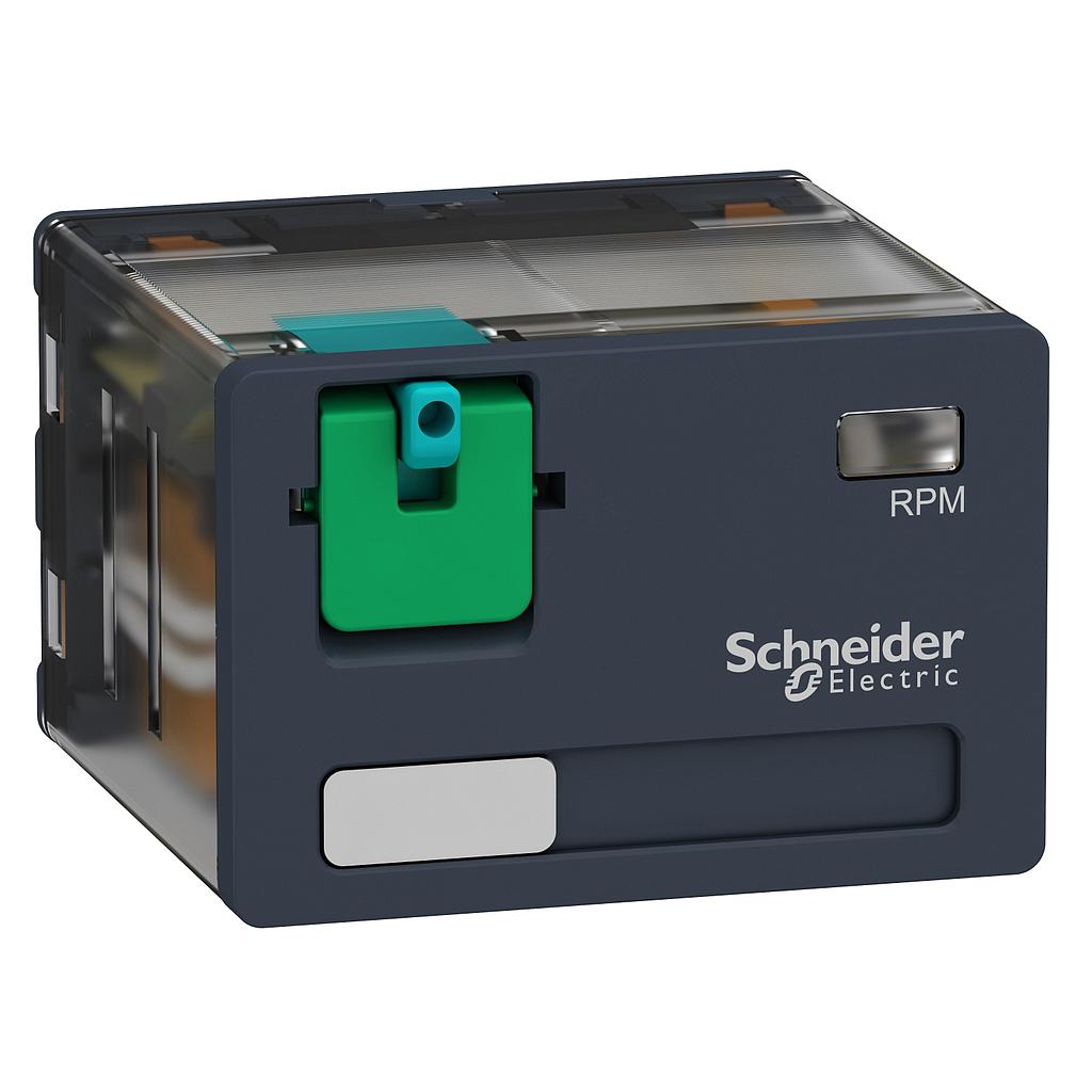 Schneider  Power plug-in relay - Zelio RPM - 4 C/O - 12 V DC - 15 A