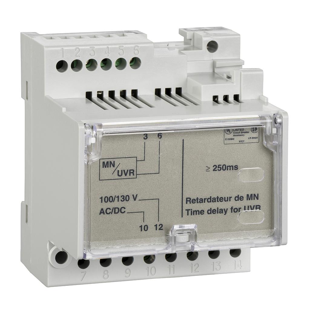 Schneider  Non - adjustable time delay relay for voltage release MN - 200/250 V AC/DC