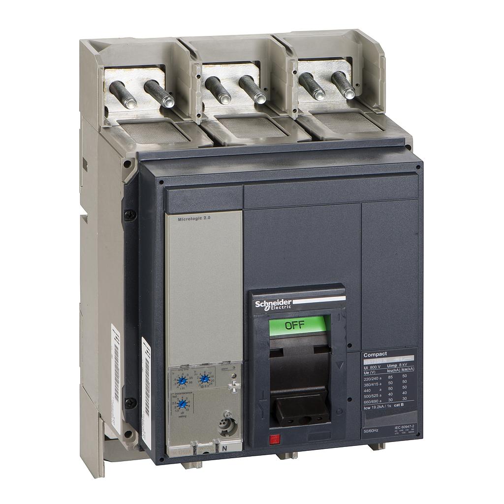 Schneider  NS1250N 3P 1250A +MOTOR MICROLOGIC 2.0  