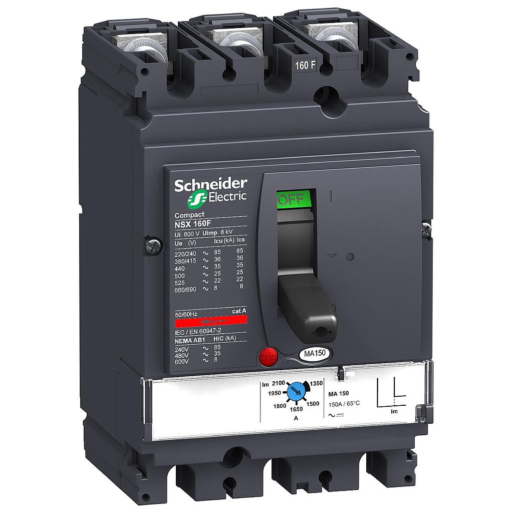 Schneider  NSX160F 3P MA150    